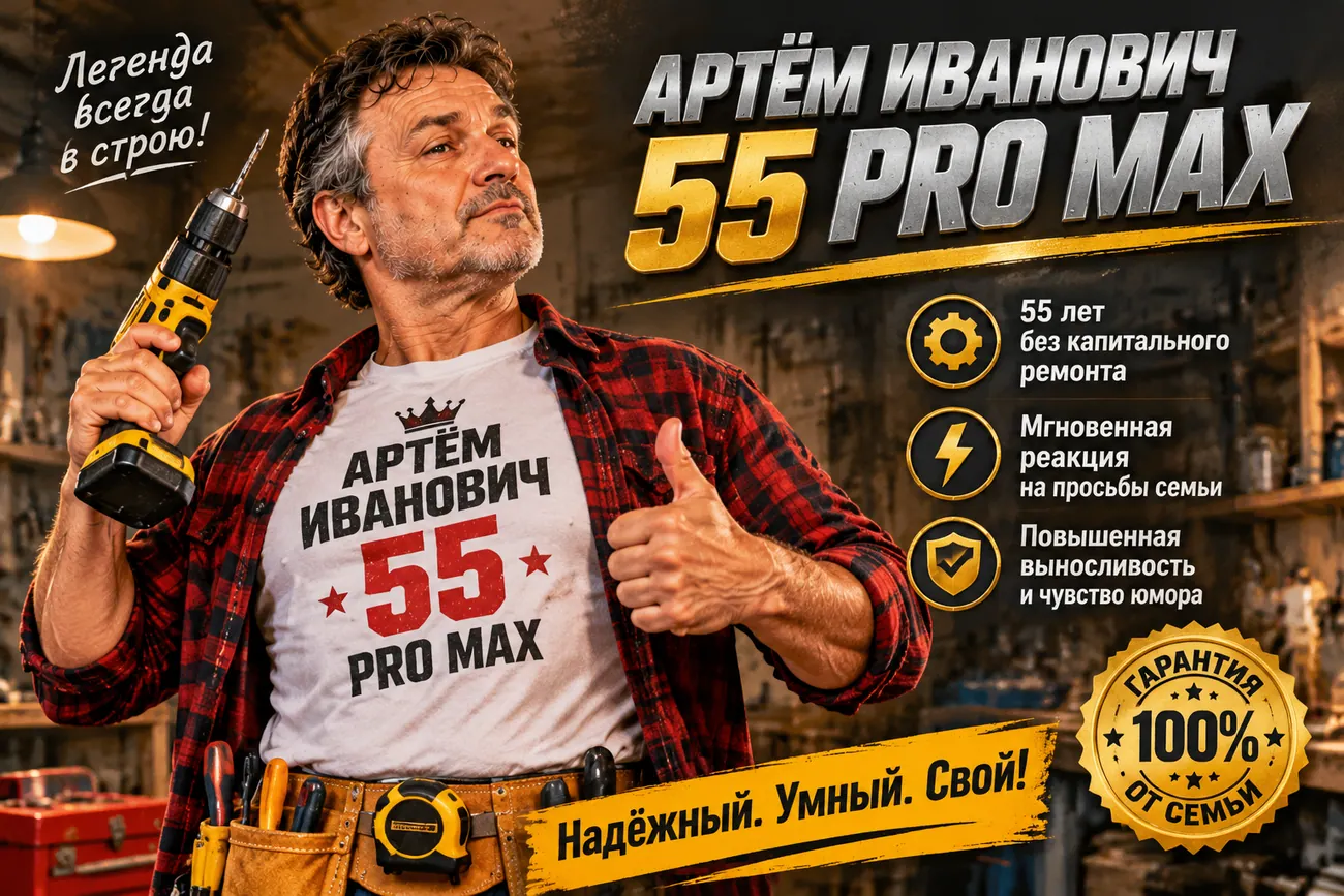 Шуточная реклама Артём Иванович 55 PRO MAX
